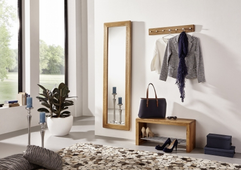 Garderobe Set Holz massiv Wildeiche Z23073-1